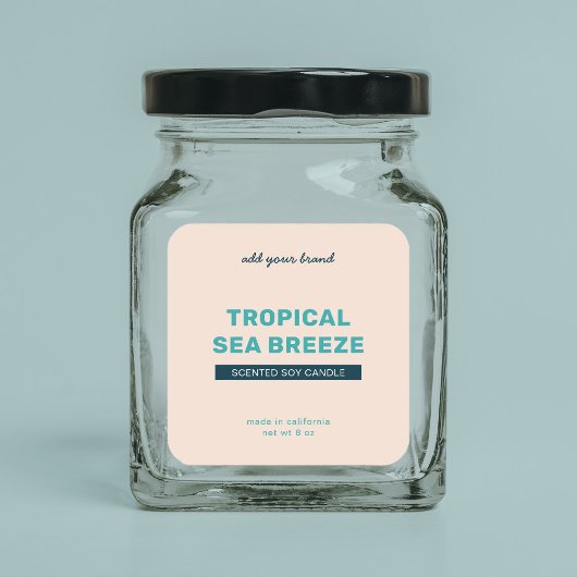 ブランドの完全なカスタムカラーモダン製品ラベルの追加 スクエアシール