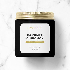 ブランドの完全なカスタムカラーモダン製品ラベルの追加 スクエアシール