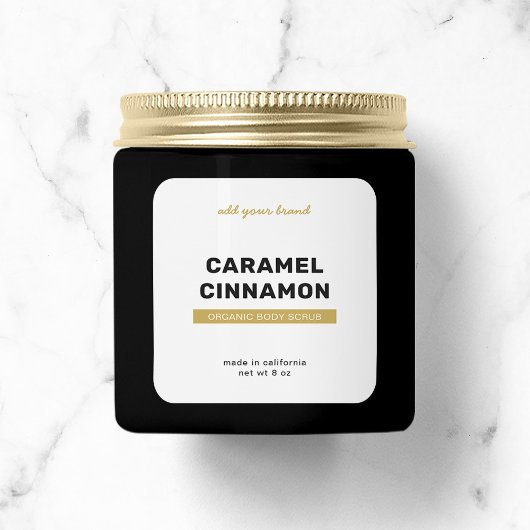 ブランドの完全なカスタムカラーモダン製品ラベルの追加 スクエアシール