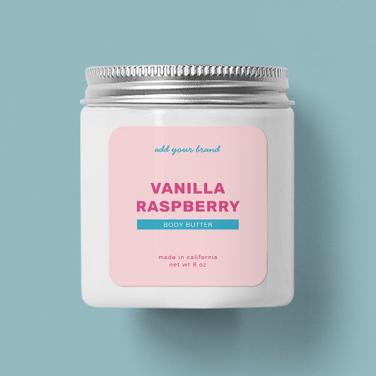 ブランドの完全なカスタムカラーモダン製品ラベルの追加 スクエアシール