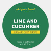 ブランドの完全なカスタムカラーモダン製品ラベルの追加 ラウンドシール (正面)