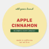 ブランドの完全なカスタムカラーモダン製品ラベルの追加 ラウンドシール (正面)