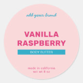 ブランドの完全なカスタムカラーモダン製品ラベルの追加 ラウンドシール (正面)