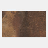 ブランドの牛革フェイク革 長方形シール (正面)