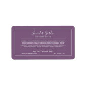 ブランドの白い縁どカスタムの色の材料の追加 ラベル (正面)