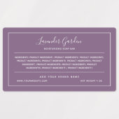 ブランドの白い縁どカスタムの色の材料の追加 ラベル (デザイン1)