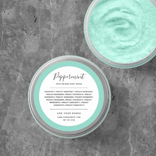 ブランドの編集可能な色の縁ど原料リストの追加 ラウンドシール