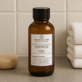 ブランドの花柄ボーダー防水シャワージェルラベル フードラベル