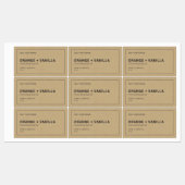 ブランドの薄いグレーのKraft縁ど製品ラベルの追加 ラベル (シート)