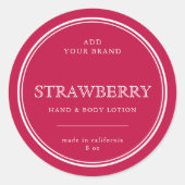 ブランドの製品カラークラシック製品ラベルを追加すカスタムる ラウンドシール (正面)