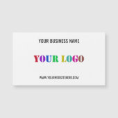 ブランドの販促用マグネット式名刺の例 (正面)