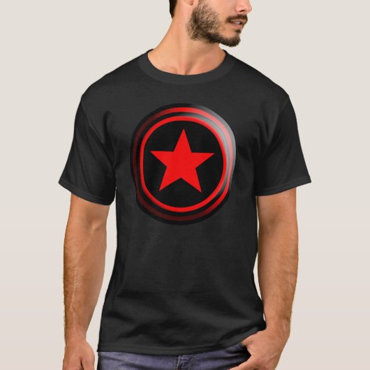 ブランドの赤の星 Tシャツ (正面)
