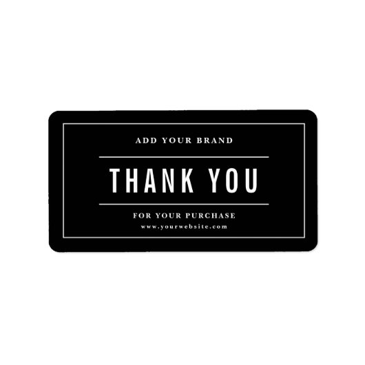 ブランドの追加ありがとうお白縁どカスタム色 ラベル (正面)