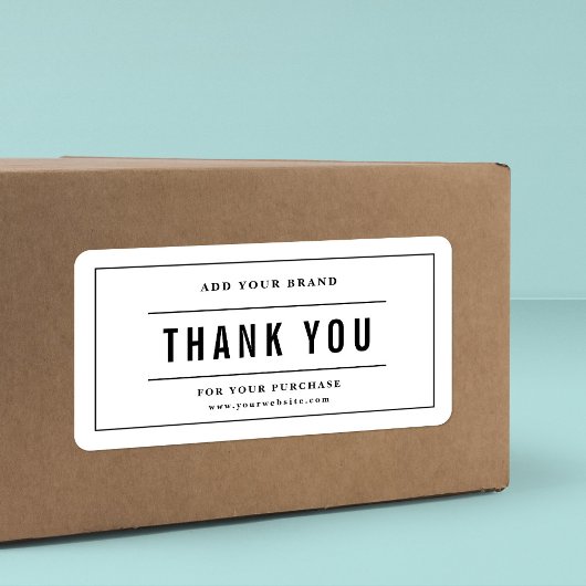 ブランドの追加Thank You Black 縁ど Lines ラベル