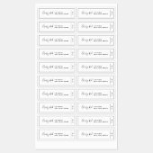 ブランドの黒い製品ラベル縁どを追加する ラベル (シート)