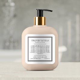 ブランドの黒クラシック原料を縁ど追加 スクエアシール