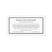 ブランドの黒クラシック原料を縁ど追加 ラベル (正面)