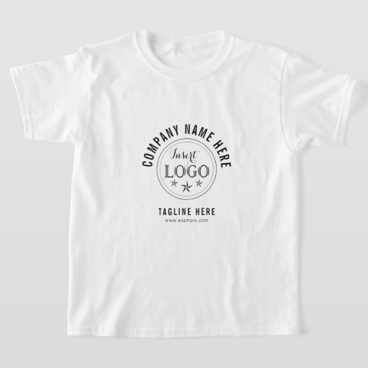 ブランドをカスタムBoys'Basicで宣伝 Tシャツ (レイダウン)