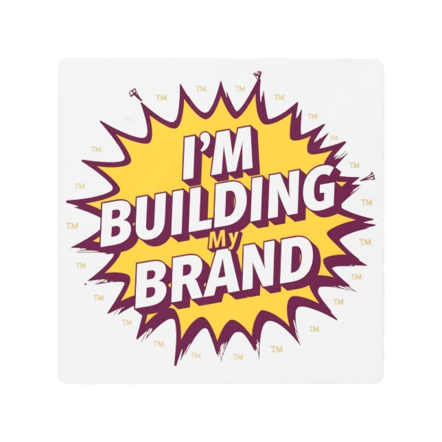 ブランドを築いている メタルプリント (正面)