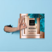 ブランドを高カスタムめるロゴQRコードバラ スクエア名刺