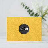 ブランドエレガントロゴ、高級金ゴールドギフト証明書 (スタンド正面)