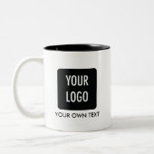 ブランドカスタマイズ会社のロゴマグ ツートーンマグカップ (左)