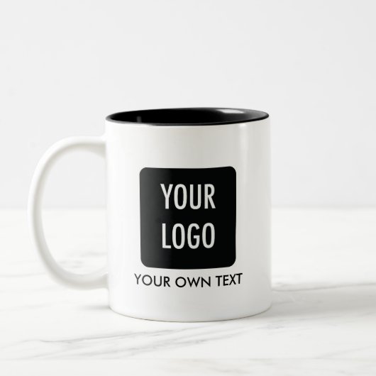 ブランドカスタマイズ会社のロゴマグ ツートーンマグカップ (左)