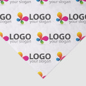 ブランドカスタムのタイル貼りロゴメッセージティッシュペーパー 薄葉紙 (詳細)