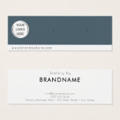 ブランドカスタムロゴのイヤリングジュエリーディスプレイカード (正面&裏面)