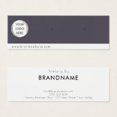 ブランドカスタムロゴのイヤリングジュエリーディスプレイカード (正面&裏面)