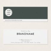 ブランドカスタムロゴのイヤリングジュエリーディスプレイカード (正面&裏面)