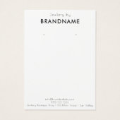 ブランドカスタムロゴのイヤリングジュエリーディスプレイカード (裏面)