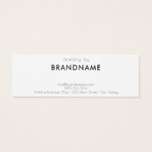 ブランドカスタムロゴのイヤリングジュエリーディスプレイカード (裏面)