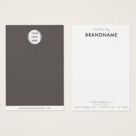 ブランドカスタムロゴのイヤリングジュエリーディスプレイカード