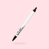 ブランドカスタム名の追加モダンタイポグラフィ 黒ボールペン