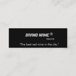 ブランドカッコいい名モダン広告カード スキニー名刺