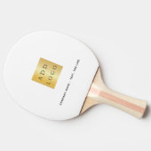 ブランドカラービジネスロゴ文字スローガン 卓球ラケット (横)