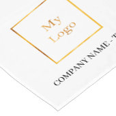 ブランドカラービジネスロゴ文字 ショートテーブルランナー (コーナー)