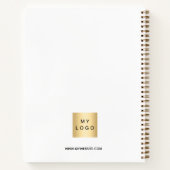 ブランドカラーモノグラムイニシャル事業 ノートブック (裏面)