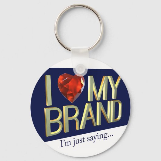 ブランドキーチェーンが大好き キーホルダー (正面)