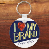 ブランドキーチェーンが大好き キーホルダー (正面)