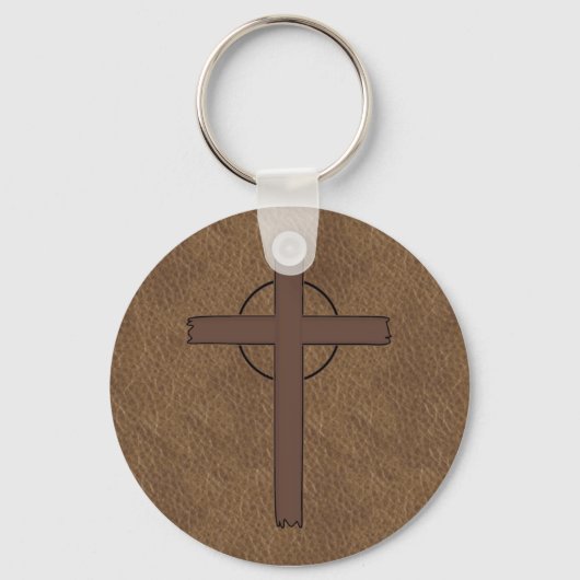 ブランドクロスレザーキーチェーン キーホルダー (正面)
