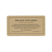 ブランドグレーの原料リスト縁どのクラフトの追加 ラベル (正面)