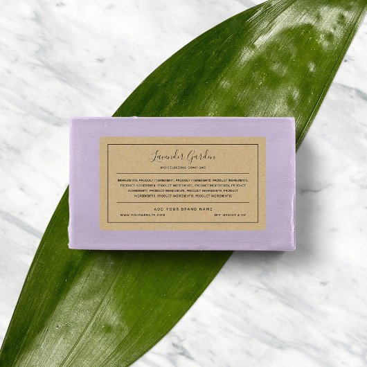 ブランドグレーの原料リスト縁どのクラフトの追加 ラベル