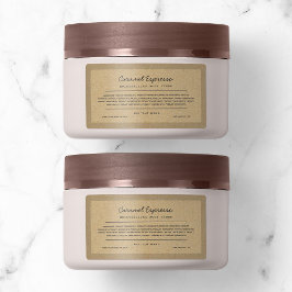 ブランドグレースクリプトラインの追加の原料リストクラフト ラベル