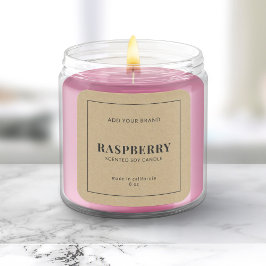 ブランドグレーKraft製品縁どラベルの追加 スクエアシール