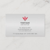 ブランドシルバーグレーのグラデーション 名刺 (裏面)