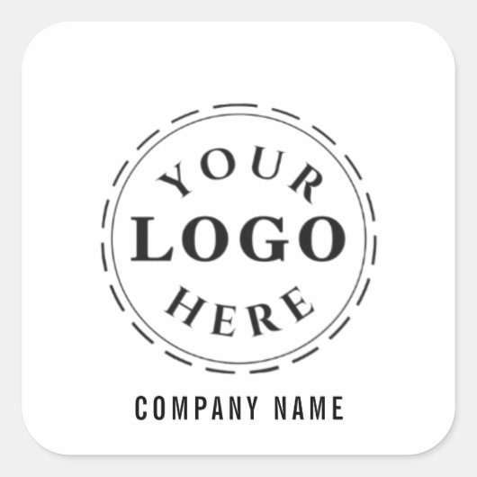 ブランドスクエアステッカー – カスタマイズおよびスタイリッシュカスタマイズ スクエアシール (正面)