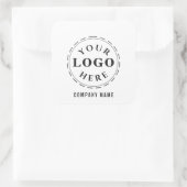 ブランドスクエアステッカー – カスタマイズおよびスタイリッシュカスタマイズ スクエアシール (バッグ)