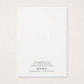 ブランドスクリプトのミニマリストネックレスディスプレイカードの追加 (裏面)